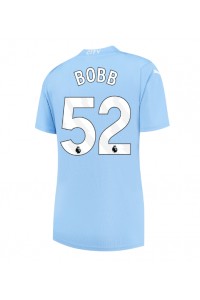 Fotbalové Dres Manchester City Oscar Bobb #52 Dámské Domácí Oblečení 2023-24 Krátký Rukáv